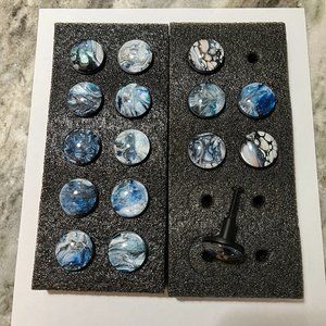 16- 1 inch round cabinet knobs